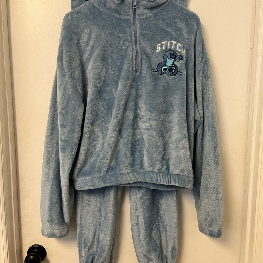 Disney Stitch Soft Blue Fleece Jacket